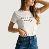 CAMISETA GOOD VIBES ONLY MONLE