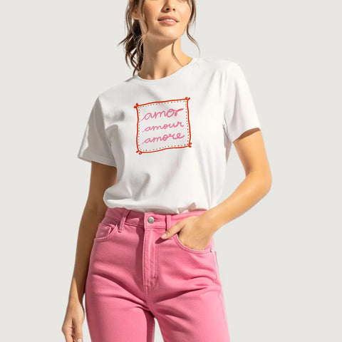 CAMISETA AMOR AMOUR AMORE MONLE