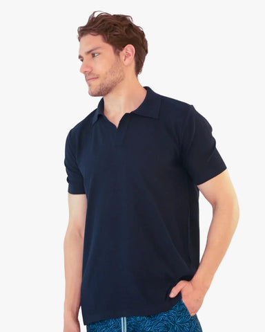 CAMISA POLO AZUL OSCURO MARINI STAR