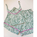 PIJAMA TIRAS VERDE ZEBRA EMILLE