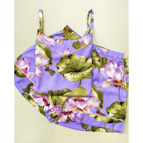 PIJAMA SHORT LOTOS LILA EMILLE