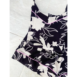 PIJAMA SHORT FLORES BLANCO Y NEGRO EMILLE