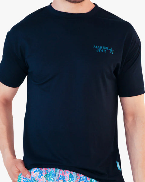 CAMISETA SECADO RÁPIDO AZUL OSCURO MARINI STAR