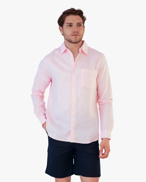 CAMISA LINO ROSADA MARINI STAR