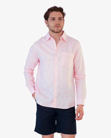 CAMISA LINO ROSADA MARINI STAR
