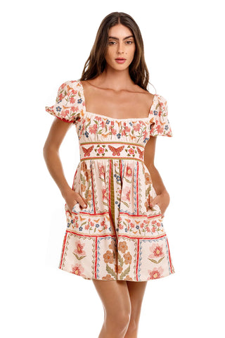 VESTIDO FIORE ROSAL AGUA BENDITA