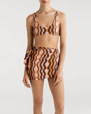 FALDA SASKIA STAR WAVES ORANGE ENCANTADORE