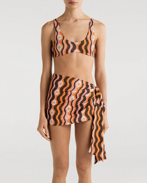 FALDA SASKIA STAR WAVES ORANGE ENCANTADORE