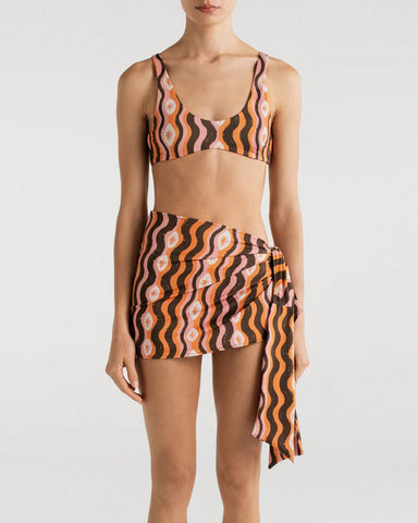 FALDA SASKIA STAR WAVES ORANGE ENCANTADORE