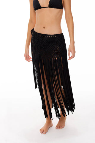 PAREO MACRAMÉ NEGRO FRIDA MILONGA