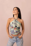 PAÑOLETA FLORI AQUA HIP