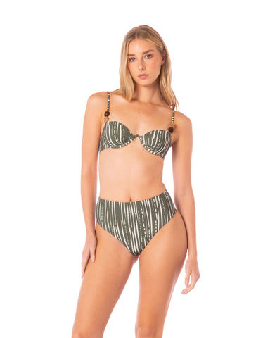 BIKINI PANTY ALTO GREEN LINES EVA IZZIE KIBYS