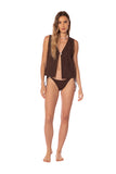 CROP TOP ETERNAL SANDS EDEN VEST COCORA DUST KIBYS