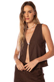 CROP TOP ETERNAL SANDS EDEN VEST COCORA DUST KIBYS
