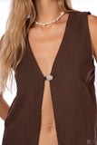 CROP TOP ETERNAL SANDS EDEN VEST COCORA DUST KIBYS