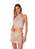 CROP TOP CRYSTAL SHORE MIKU KIBYS