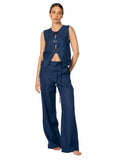 PANTALÓN SOLID SACRED SUN ZENDA DEEP BLUE KIBYS