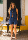 DAFNE VEST DEEP BLUE KIBYS