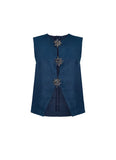 DAFNE VEST DEEP BLUE KIBYS