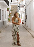 VESTIDO GREEN DREAMS AMAL KIBYS
