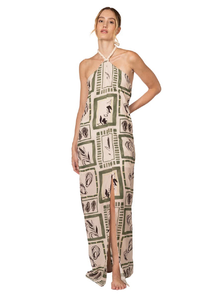 VESTIDO GREEN DREAMS AMAL KIBYS