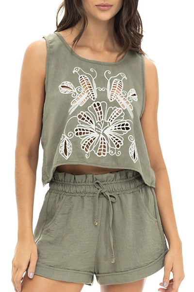 SHORT VERDE ART DECO MILONGA