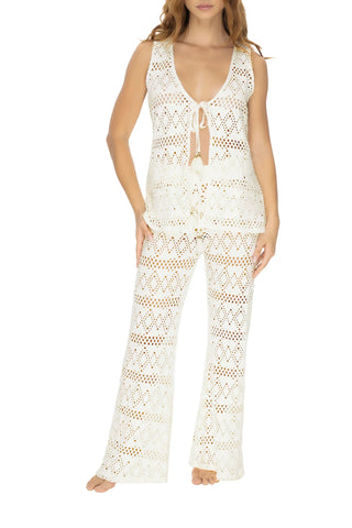 PANTALÓN MARFIL CAPRI MILONGA