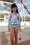 ENTERO NIÑA FLORAL SPLASH QUAQUAK
