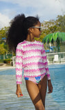 BIKINI NIÑA PINK BLISS RASHGUARD QUAQUAK