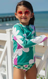 BIKINI NIÑA MINTY MEADOW RASHGUARD QUAQUAK