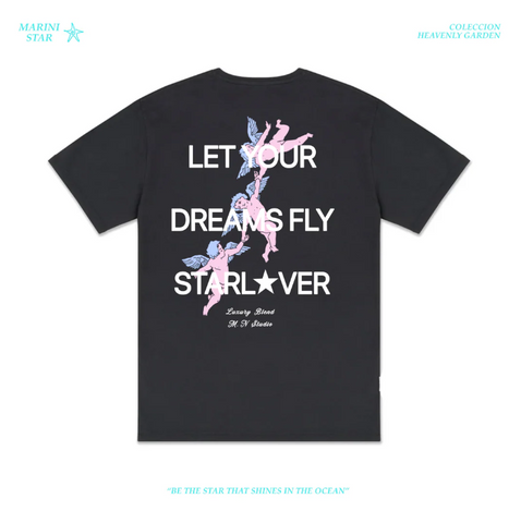 CAMISETA ANGELS BLACK MARINI STAR