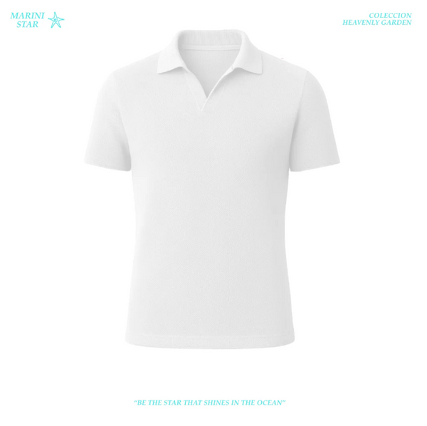 CAMISA POLO BLANCO CRUDO MARINI STAR