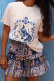 FALDA DARIA HELIOS OLA AZUL