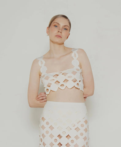 CROP TOP CESTO DO MAR MIO CORAL