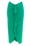 FALDA CEÑIDA VERDE GROOVY MILONGA