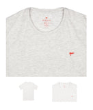 CAMISETA GRIS CLARA RED FLAG