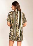 PIJAMA SHORT 1015 PINSTRIPE FLOWER SLUMBER MAAJI