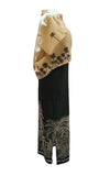 CAMISA BEIGE PALMERAS CLAUSSEN PATTERNS