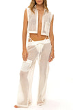PANTALÓN MALLA MARFIL JARDIN MILONGA