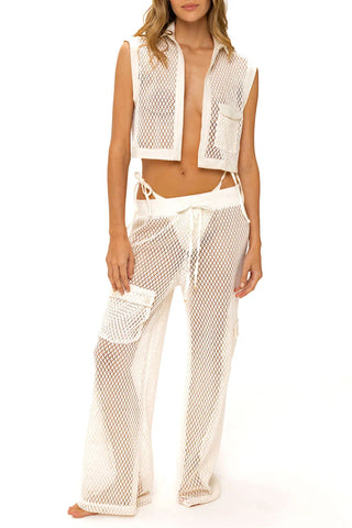 PANTALÓN MALLA MARFIL JARDIN MILONGA