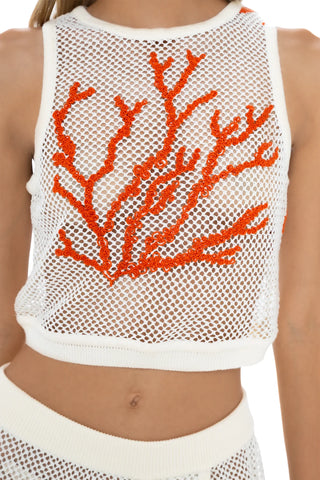CROP TOP KORALINA MARFIL MILONGA