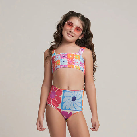 BIKINI NIÑA REVERSIBLE FLORA QUAQUAK