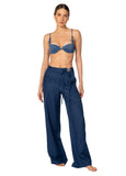 PANTALÓN SOLID SACRED SUN ZENDA DEEP BLUE KIBYS