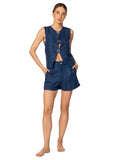 DAFNE VEST DEEP BLUE KIBYS