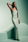 LIGHT MATCHA MORGANA MAXI DRESS WILD AND PACIFIC