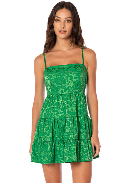 VESTIDO EMERALD BROCADE EMILY MAAJI