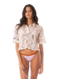 CROP TOP FLOWERY CROCHET SOLENE MAAJI