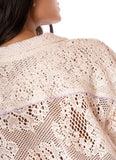 CROP TOP FLOWERY CROCHET SOLENE MAAJI