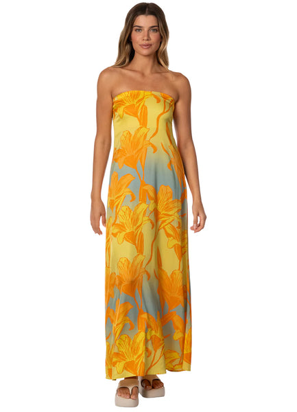 VESTIDO GOLDEN LILY CRIMSON MAAJI
