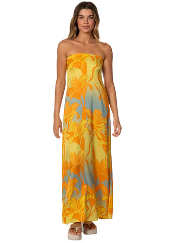 VESTIDO GOLDEN LILY CRIMSON MAAJI